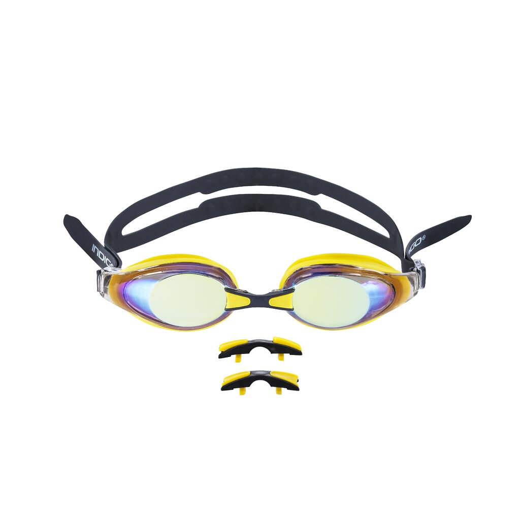 INDIGO FOCUS Swimming Goggles with Interchangeable Nose Bridge