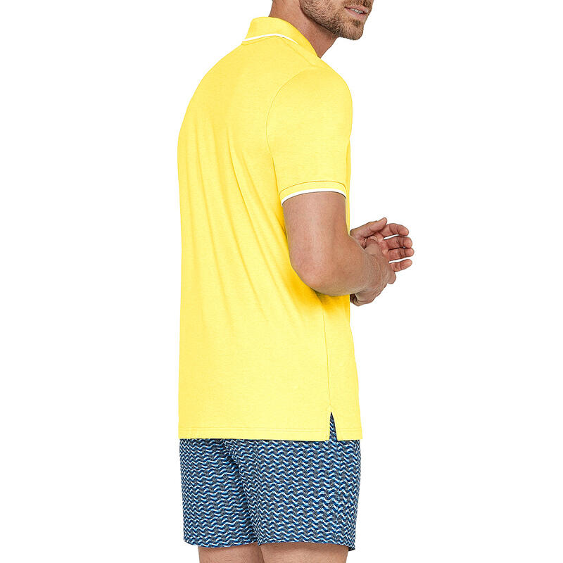 Polo-Shirt aus Baumwolle mit kurzen Ärmeln