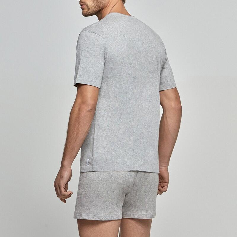 Tshirt underwear col V en coton Essentials IMPETUS Decathlon