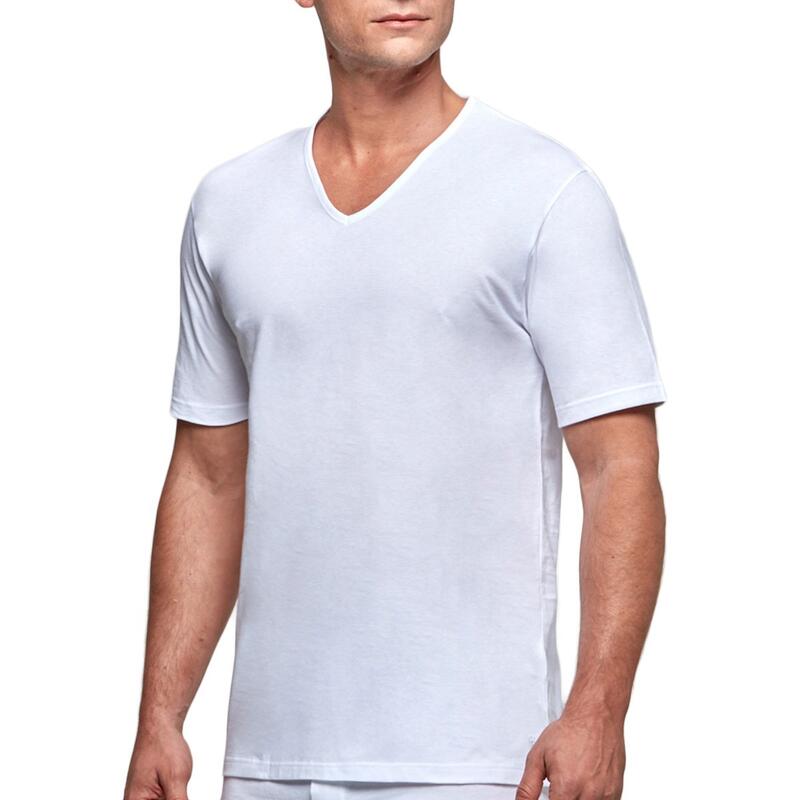Camiseta interior Essentials de algodón con cuello en V