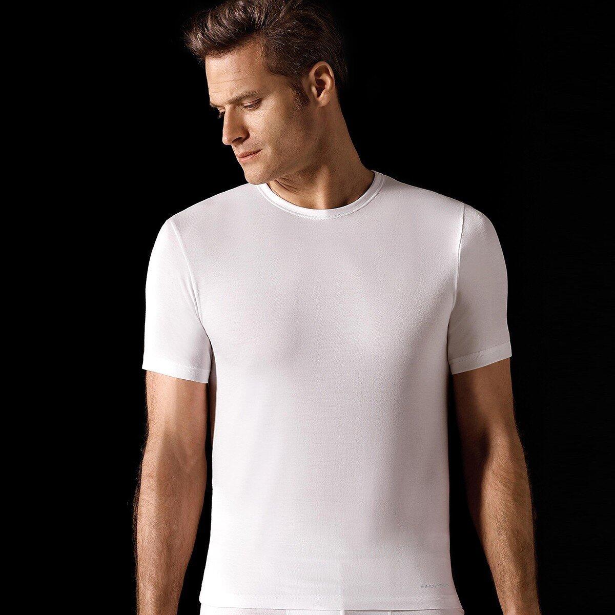 T-shirt a girocollo in maglia di pelle regolatore di temperatura innovativo 6/6