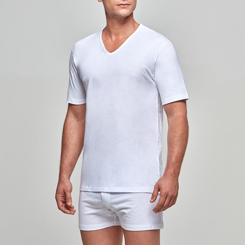 Essentials Underwear T-Shirt mit V-Ausschnitt aus Baumwolle