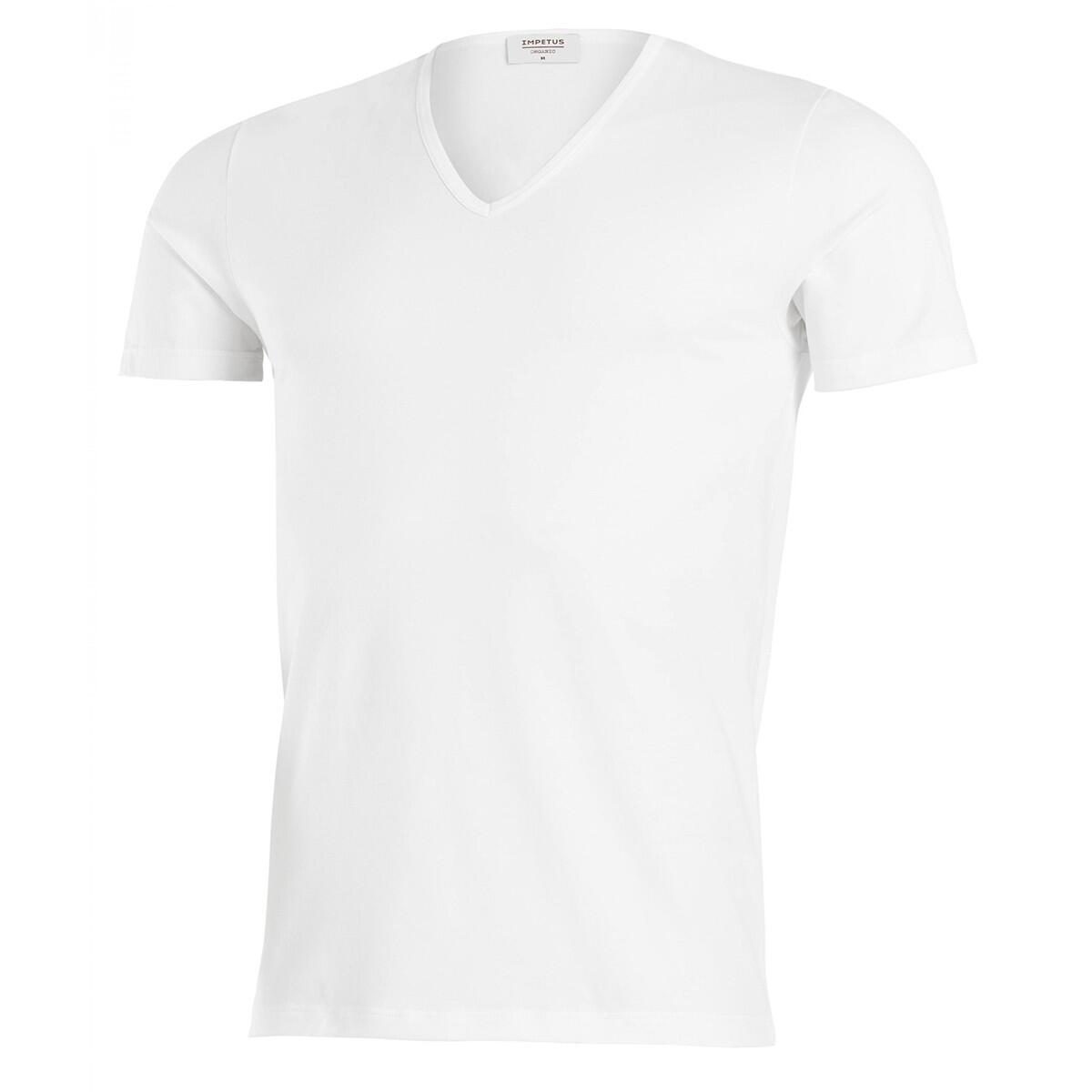 T-shirt homewear bio organique Oeko-Tex col V Cotton Organic 4/5