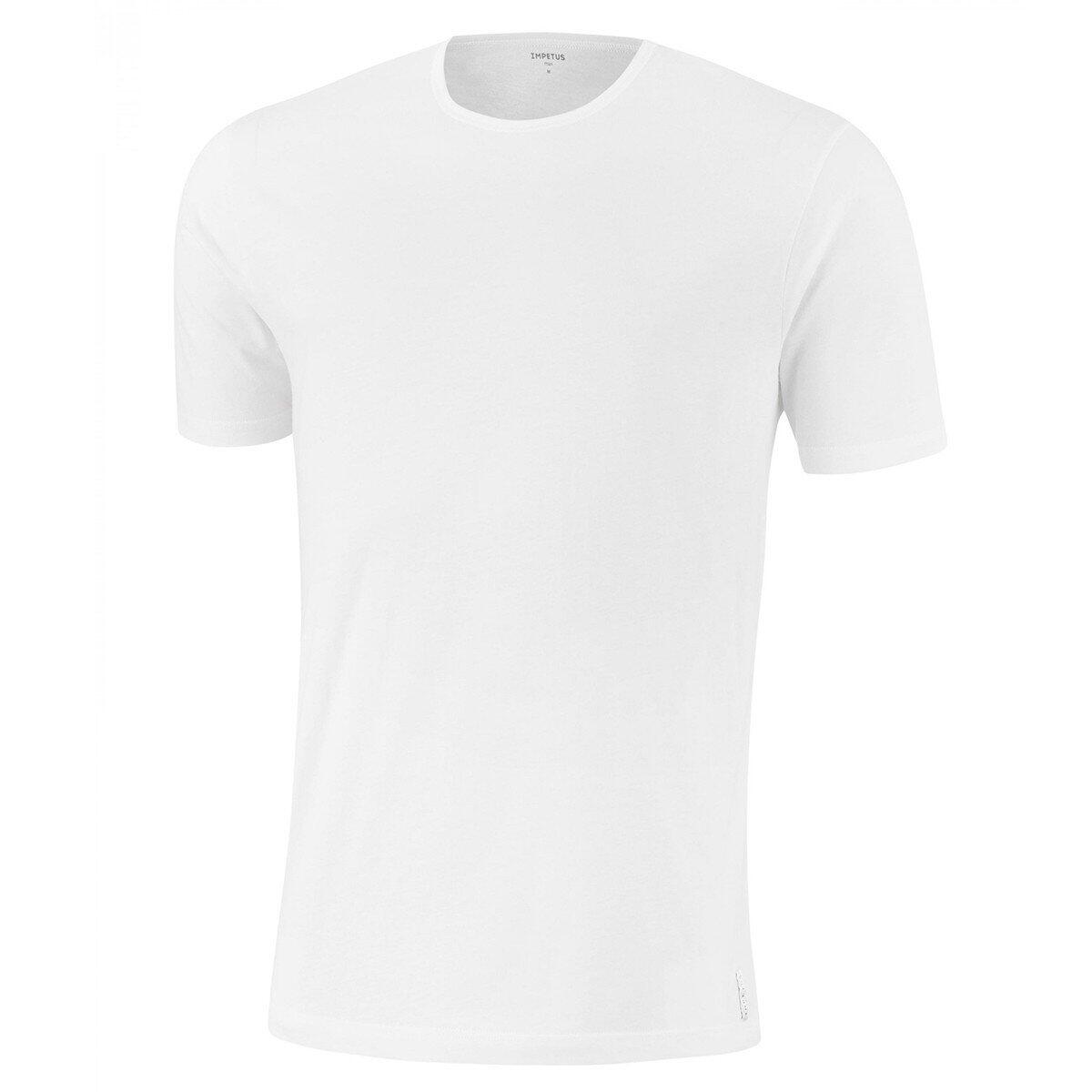 T-shirt de conforto com gola redonda em puro algodão Essentials 3/3