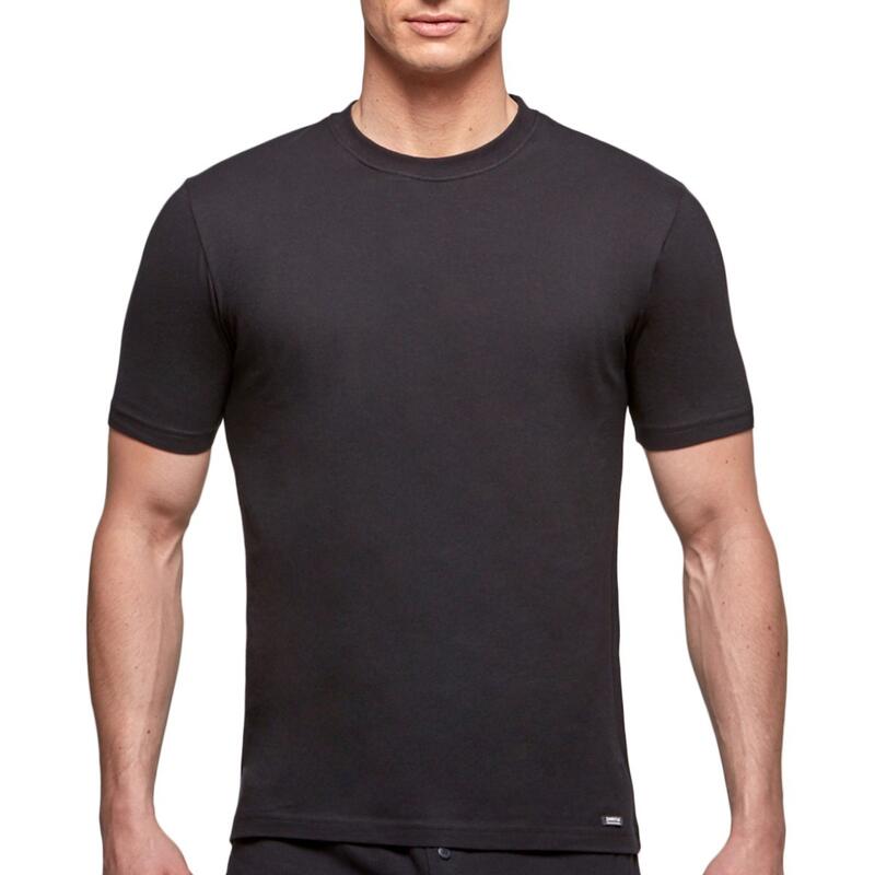 Camiseta Essentials de algodón puro con cuello redondo