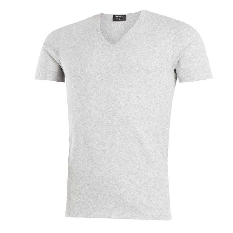 Camiseta de algodón ecológico Oeko-Tex con cuello en V