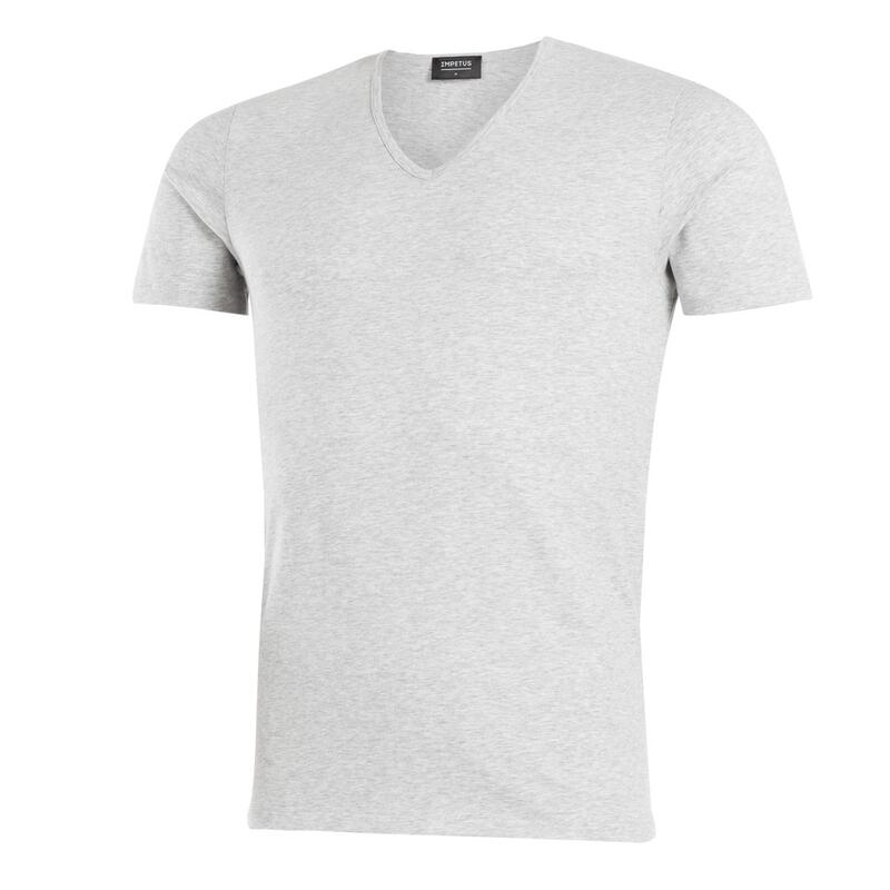 T-shirt in cotone organico Oeko-Tex con scollo a V