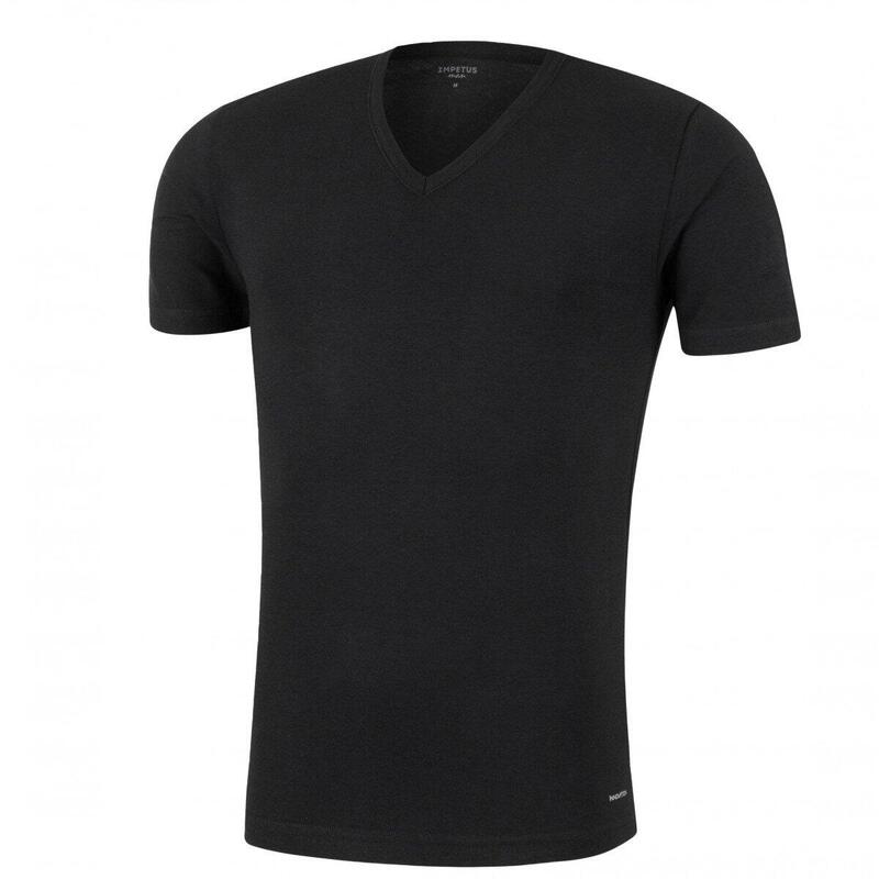 T-shirt col V tricot de peau innovation régulateur de température