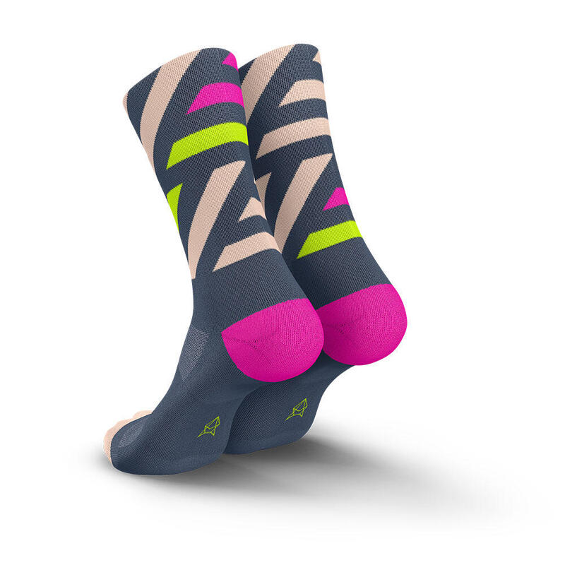 Ultra-light Breathable High-Cut Running Socks - Zucchero/Light Pink