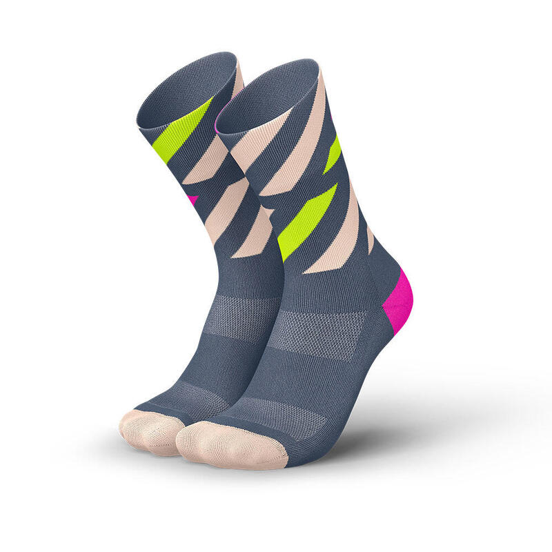 Ultra-light Breathable High-Cut Running Socks - Zucchero/Light Pink