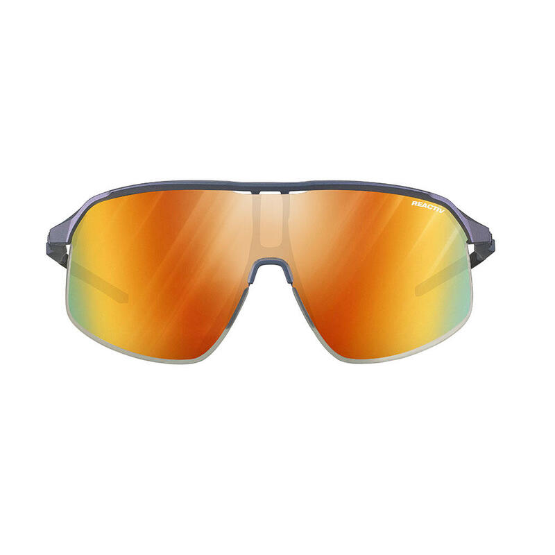 Density Reactiv Adult Ultralight Photochromic Cycling Sunglasses - Grey/Red