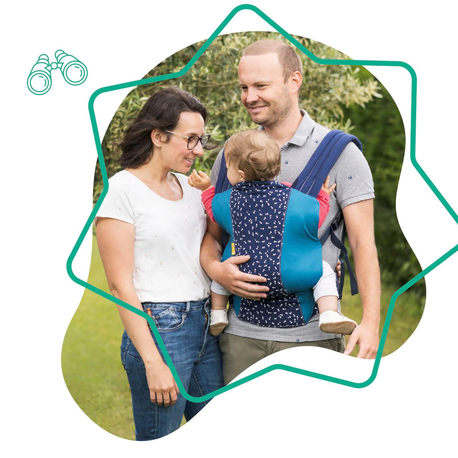 Ergonomische Babytrage - Easy & Go Blau 6/7