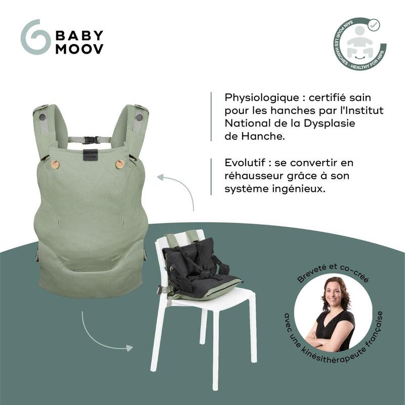 Porte bébé physiologique évolutif breveté - Moov & Boost Vert