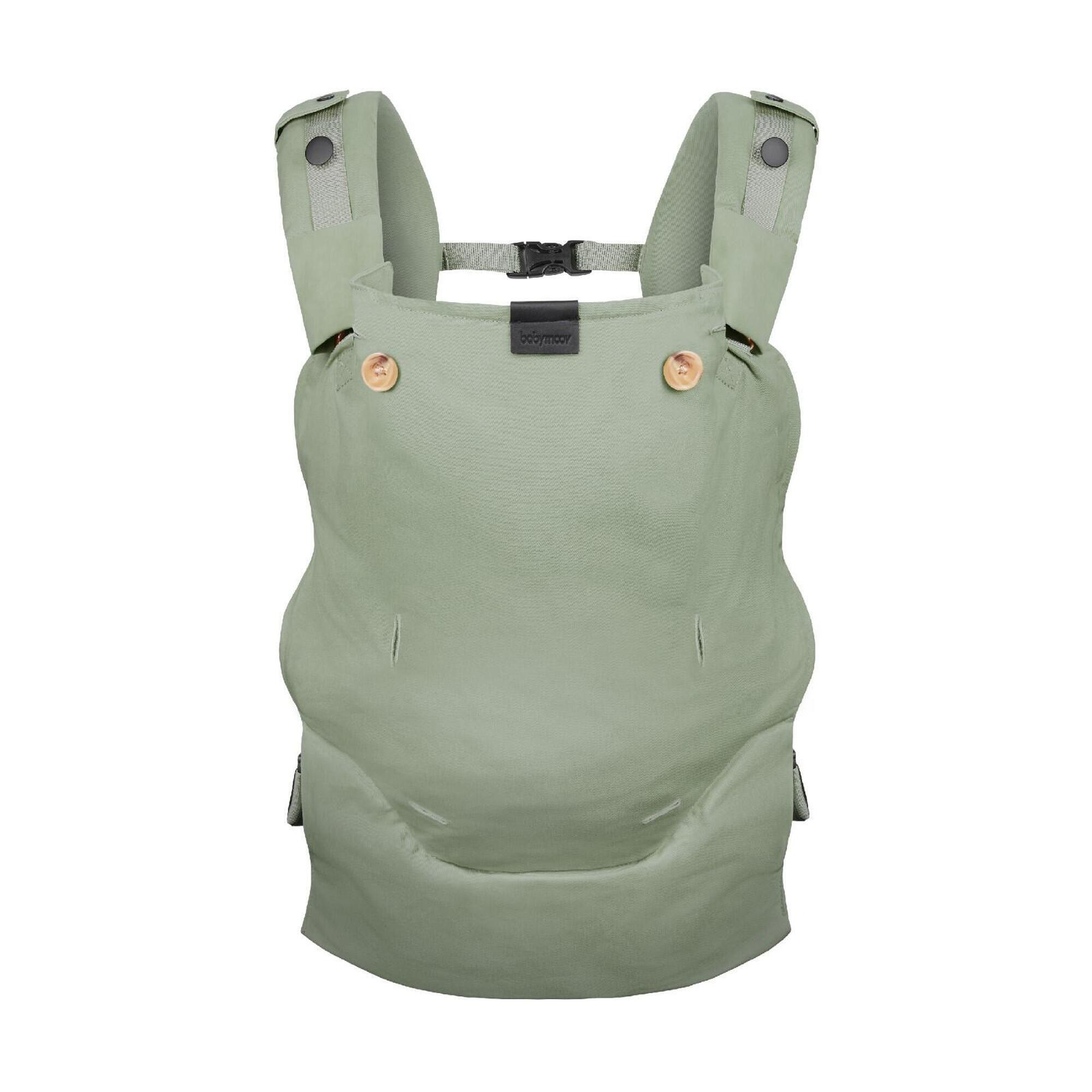 BABYMOOV Patentierte mitwachsende ergonomische  Babytrage - Moov & Boost Grün