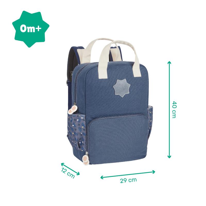 Mochila cambiador para paseos en familia con 15L de capacidad - Azul