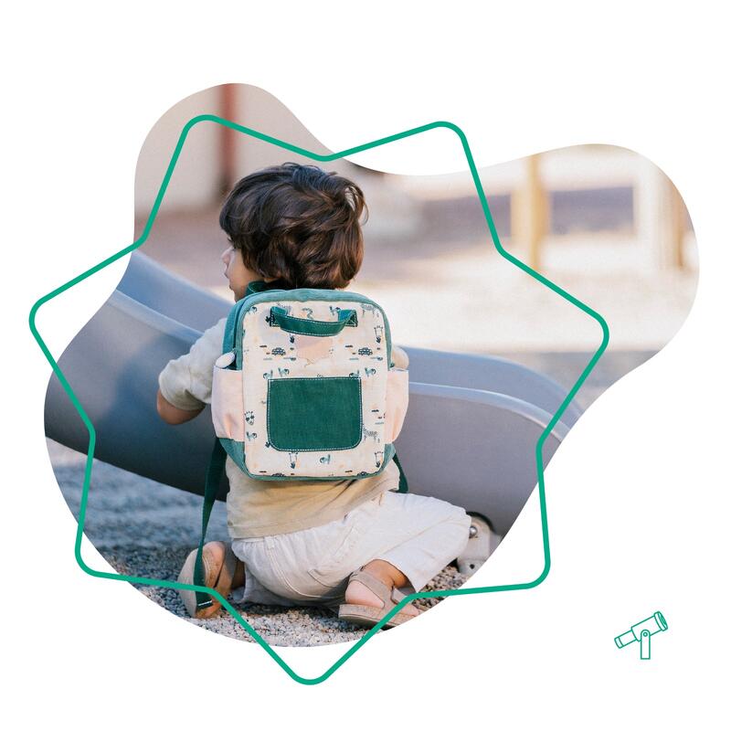 Mochila pequeña infantil con 4L de capacidad- Verde