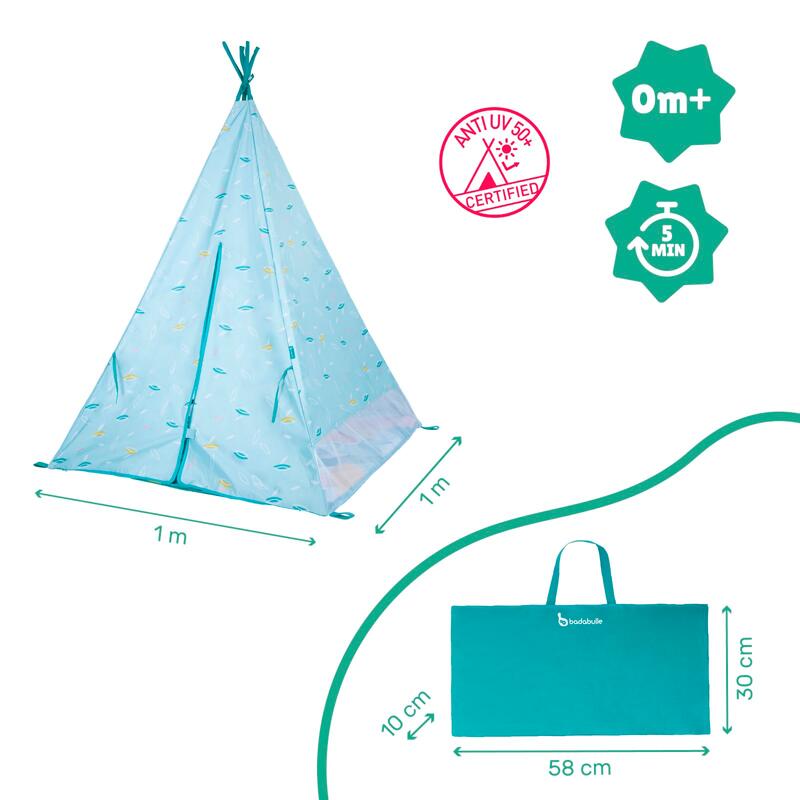 Tienda TIPI AntiUV infantil de 2 plazas UPF50+ - Azul