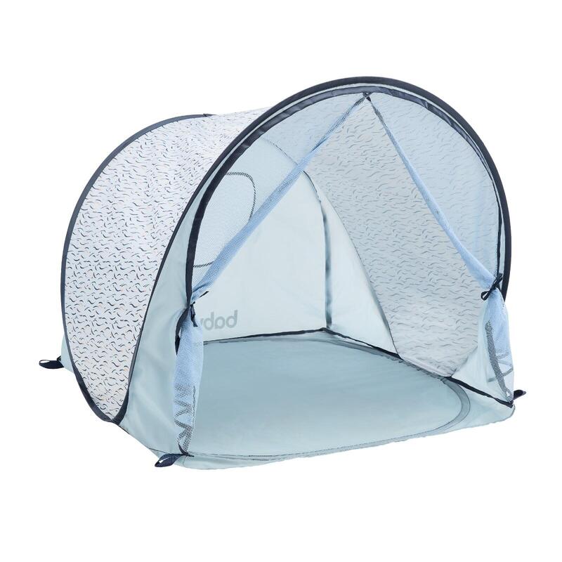 Abri solaire UPF50+ instantané moustiquaire enfant 2 places - Bleu