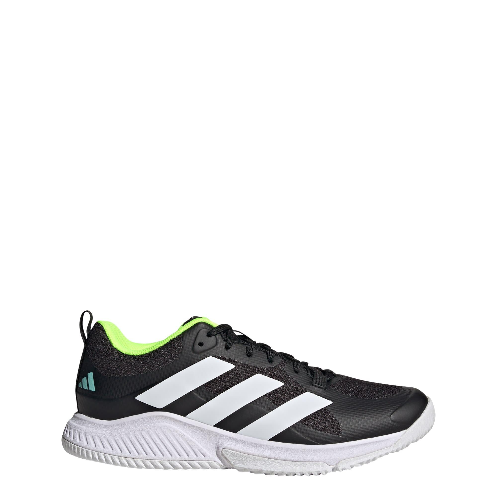 Adidas - Chaussure Court Team Bounce 2.0 - Chaussures De Sport - Blanc|bleu|noir - 38 - Decathlon
