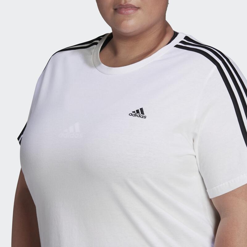 Tričko Essentials Slim 3-Stripes (plus size)