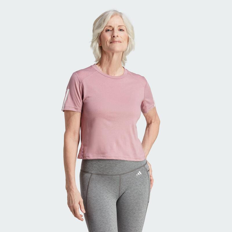 Crop top de training en coton à 3 bandes Train Essentials