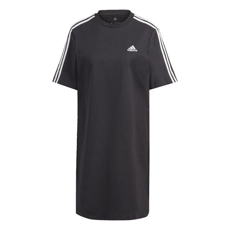 Sukienka sportowa Adidas Essentials 3-Stripes Single Jersey Boyfriend Tee Dress