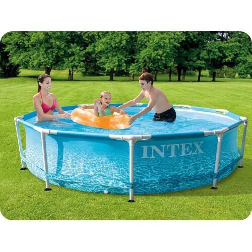 Intex 28208NP - Piscina Metal Frame Beachside, Pompa Filtro, 305x76cm