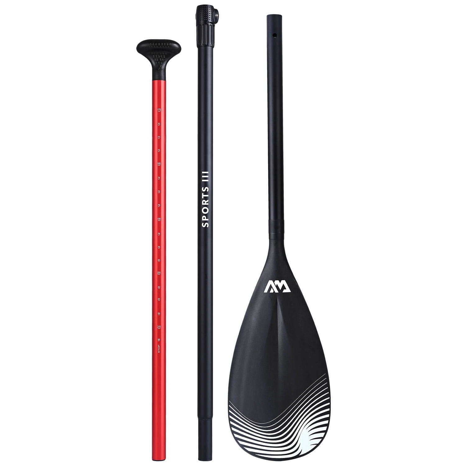 Aqua Marina Sports III 3 Piece Adjustable SUP Paddle 1/5