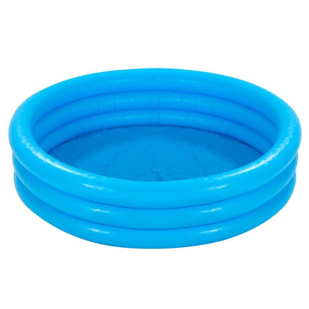 Intex Crystal Blue Three Ring Inflatable Paddling Pool 59416NP 1/4