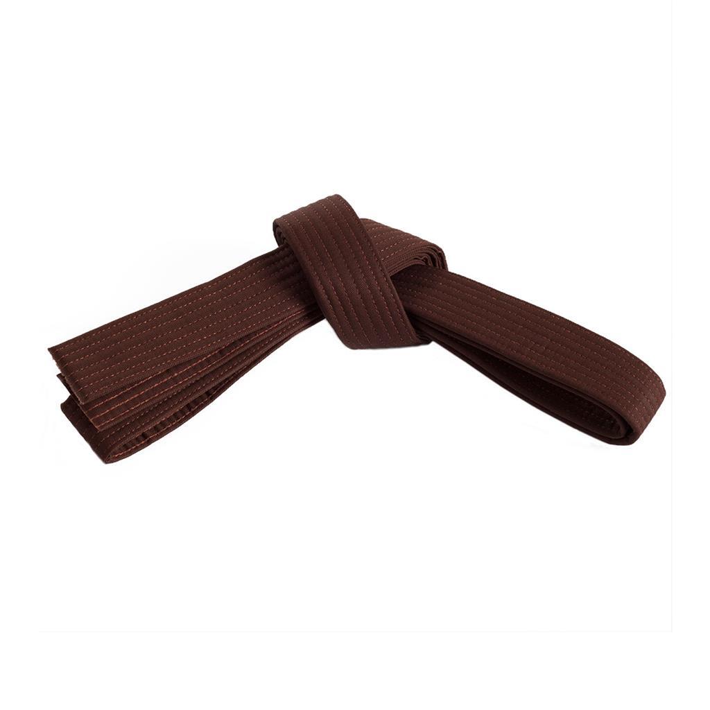 Playwell Ceinture D'Arts Martiaux En Coton – Marron Unie, Qualité Pro, Taille Junior Et Senior