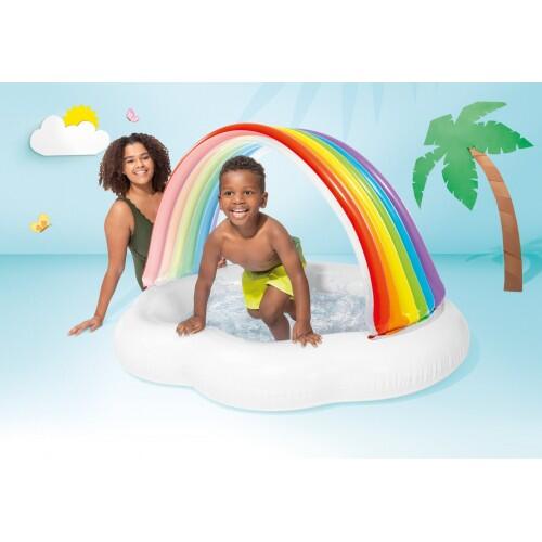 142 x 119 x 84 cm Intex Arc-en-ciel Piscine pour Bébés