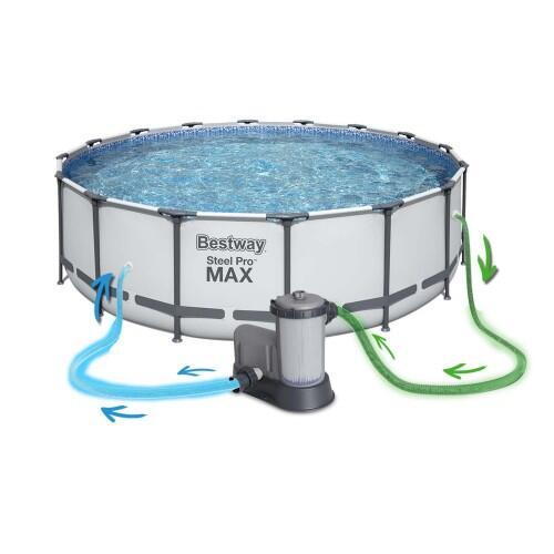 Piscine natation - Steel Pro Max gris 6/7