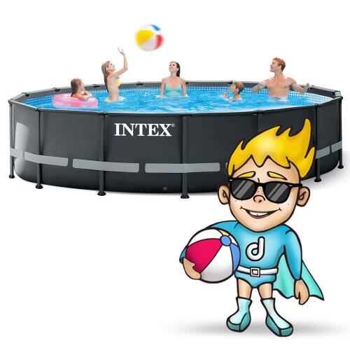 Basen stelażowy do ogrodu Intex Ultra XTR Frame Pools 488 x 122 cm zestaw 11w1