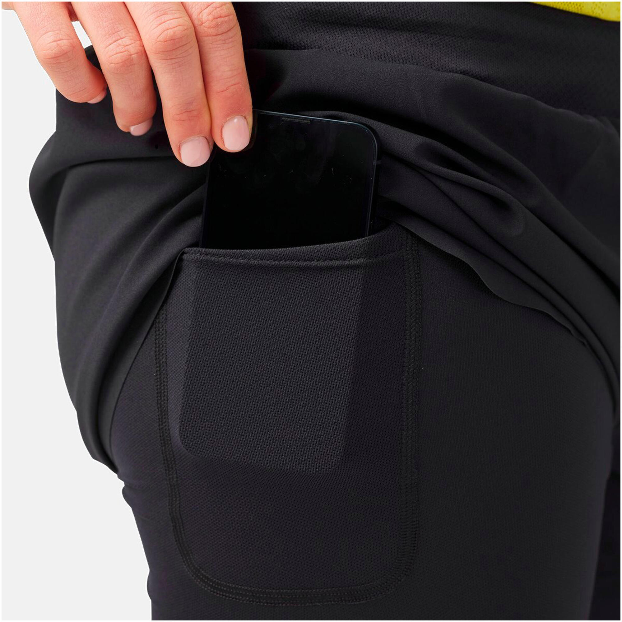 Pantaloncini Odlo Zeroweight 3in 2-in-1 Neri Donna 4/7