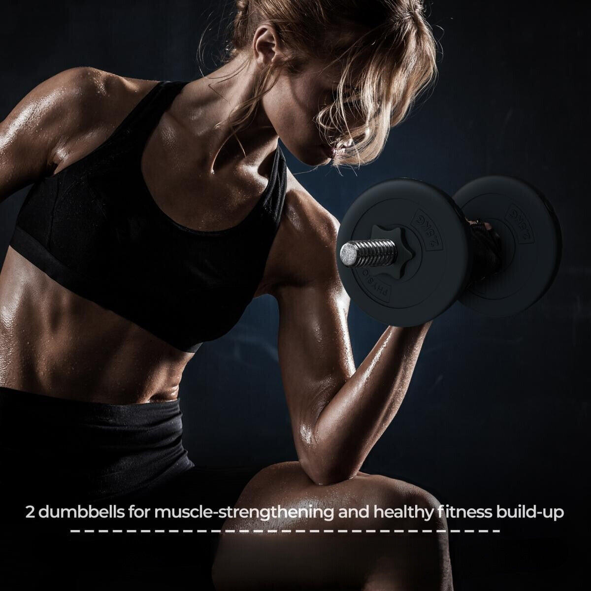 Physionics Halterset - Halter met Gewichten - Dumbbells - 45 kg 5/7