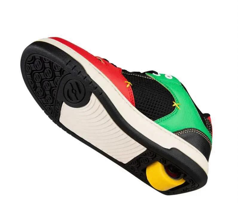Cosmical Red/Black/Green/Yellow Kids Heely Shoe 3/4
