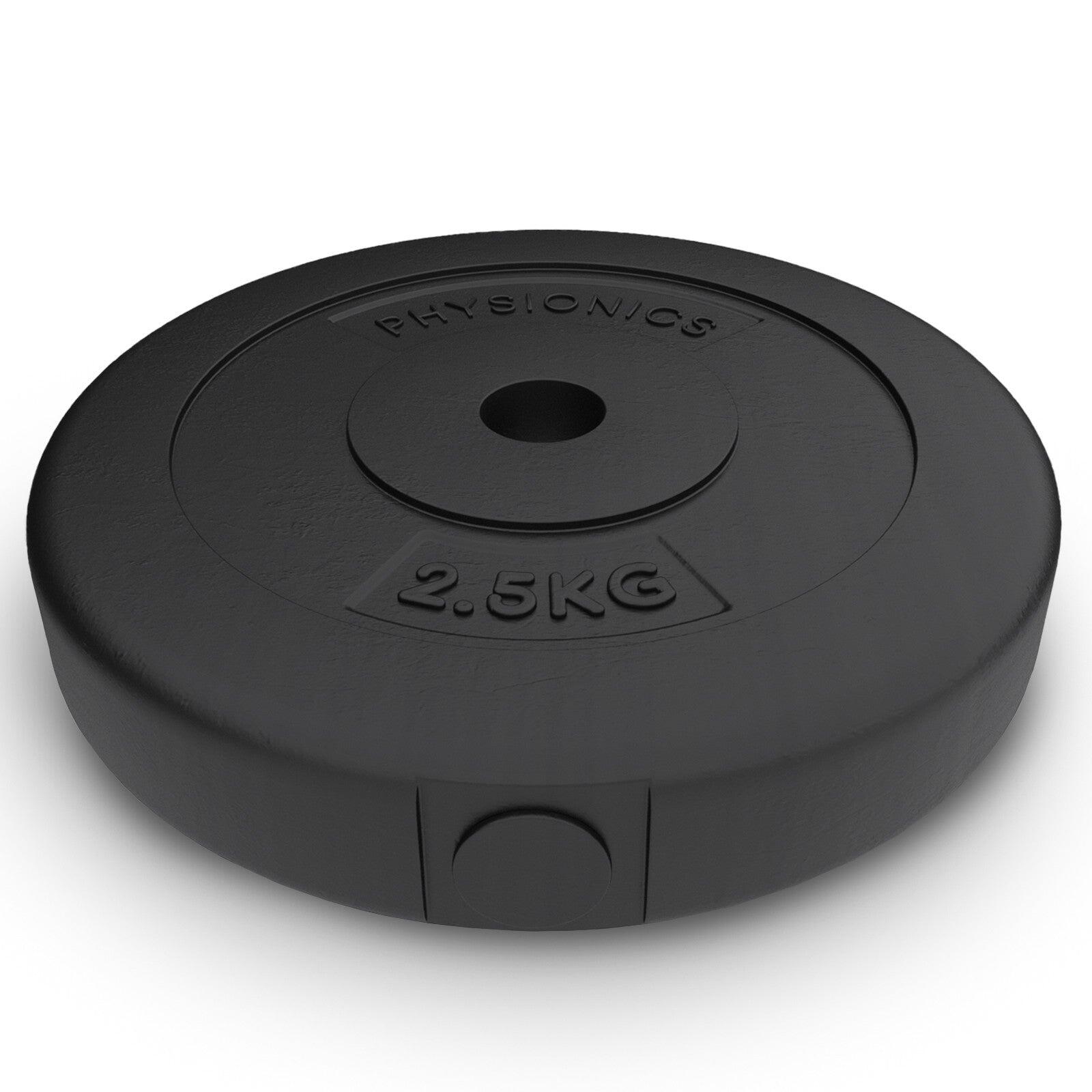 Disques de musculation 30/31 mm en plastique 2x2.5kg 4/7