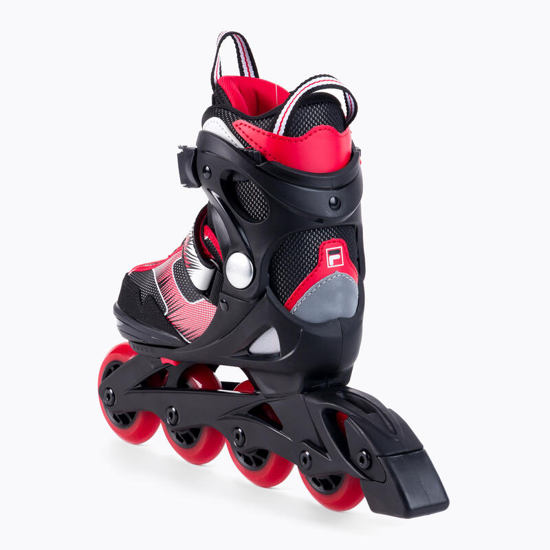 FILA J-ONE patins à roues alignées réglables pour enfants IN ZWART EN ROOD