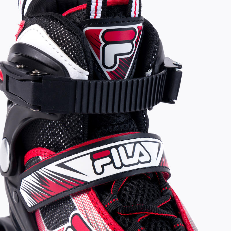 FILA J-ONE patins à roues alignées réglables pour enfants IN ZWART EN ROOD