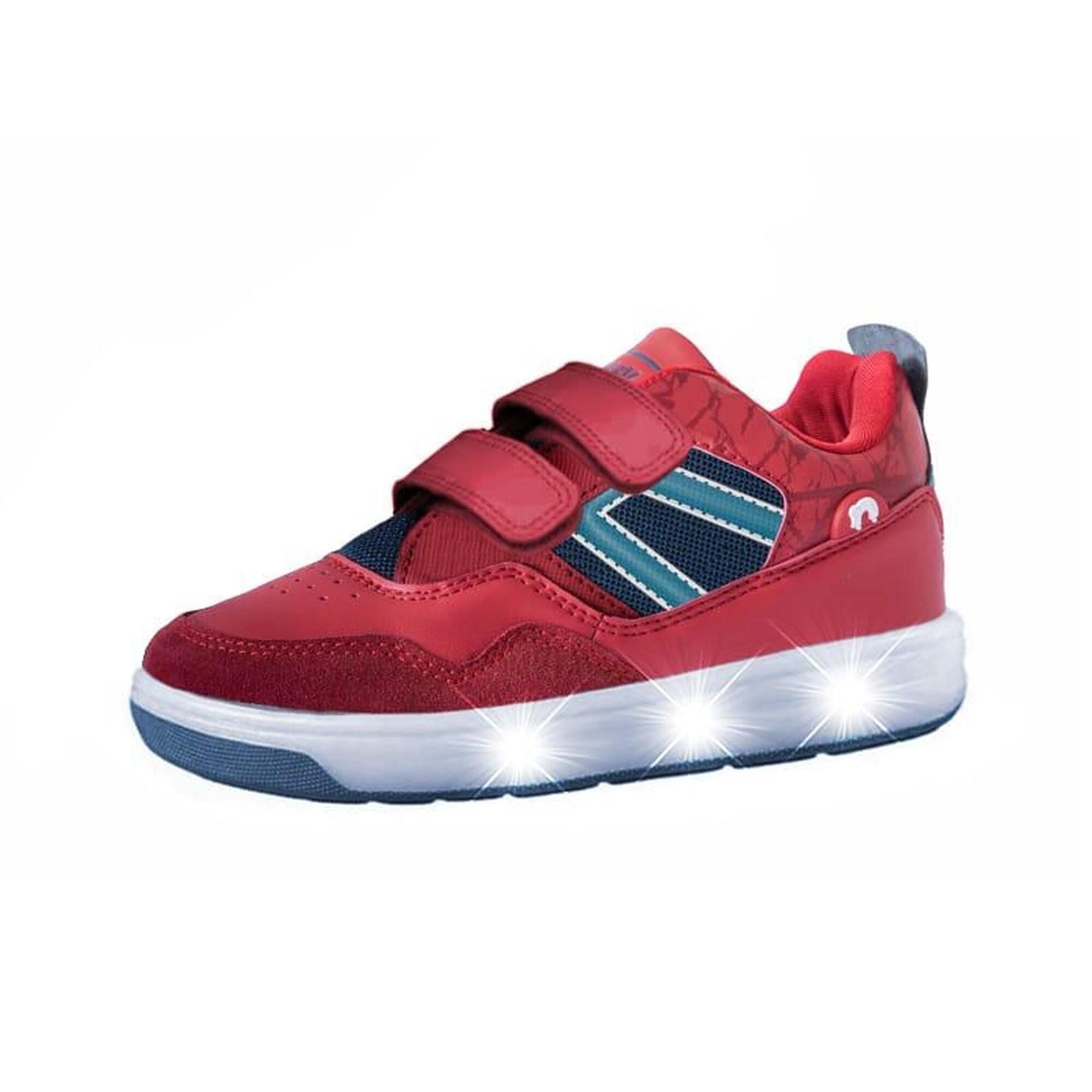 Chaussures à LED BREEZY ROLLERS 2196091 unisexe rouge/blanc