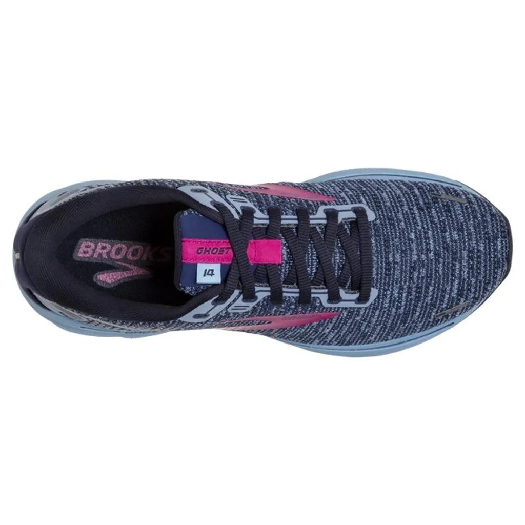 Brooks Womens Ghost 14 Running Shoes Navy 4/5
