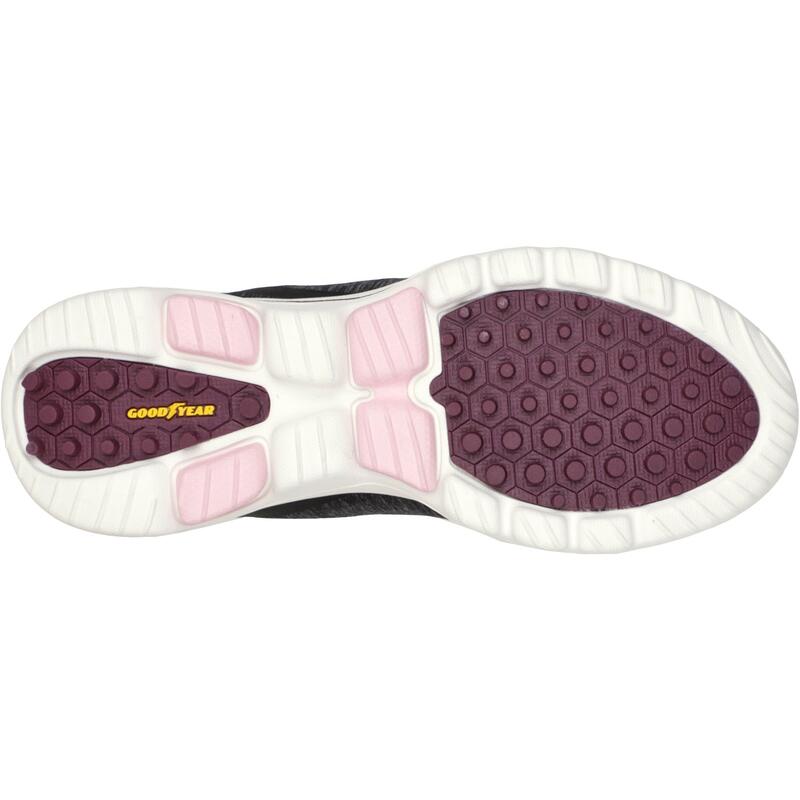 Skechers Zapatos de Golf Impermeables Walk 5 para Mujer, Negro/Rosa, 41 EU