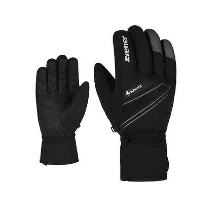 Winterhandschuhe Herren Größe 10 - Ziener GUNAR GTX Alpine 100% Schwarz/Grau