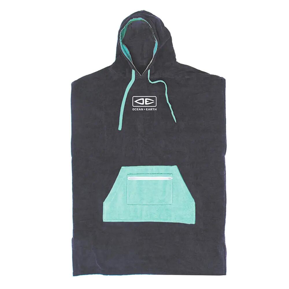 Ocean & Earth Ladies Daydream Hooded Poncho Changing Robe Charcoal