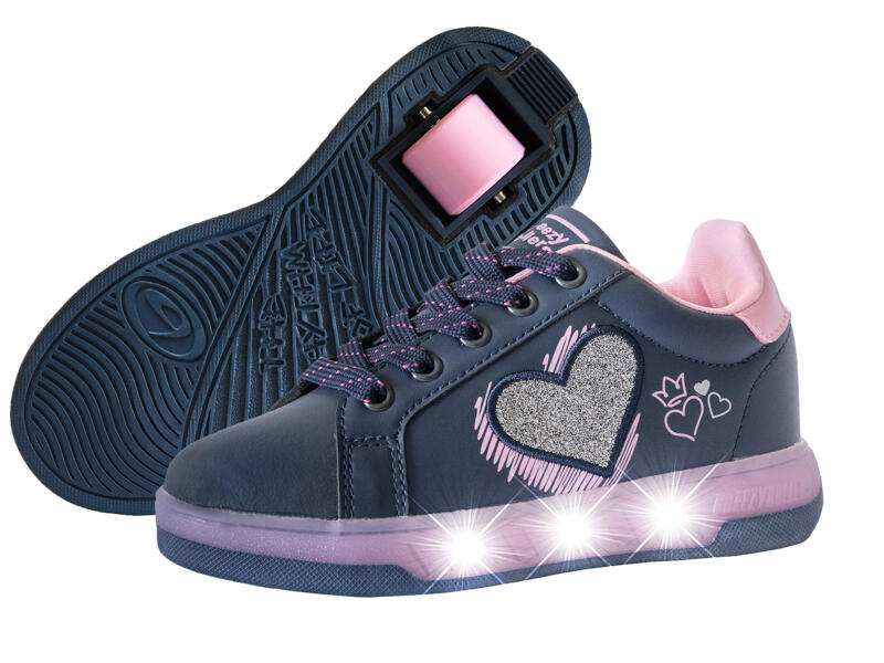 BREEZY ROLLERS Light Heart - Purple Wheeled Heel Shoe