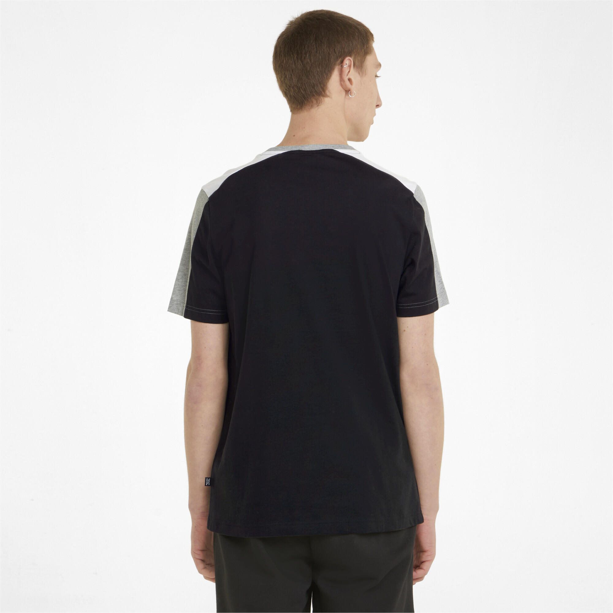 Camiseta Essentials+ Block Hombre PUMA Black 3/5