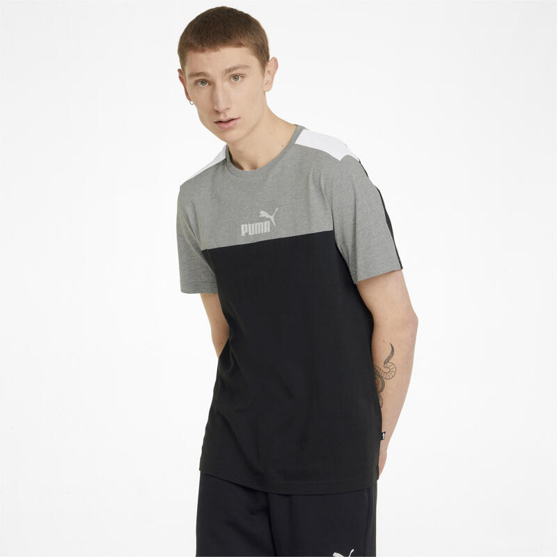 Essentials+ Block T-shirt voor heren PUMA Black