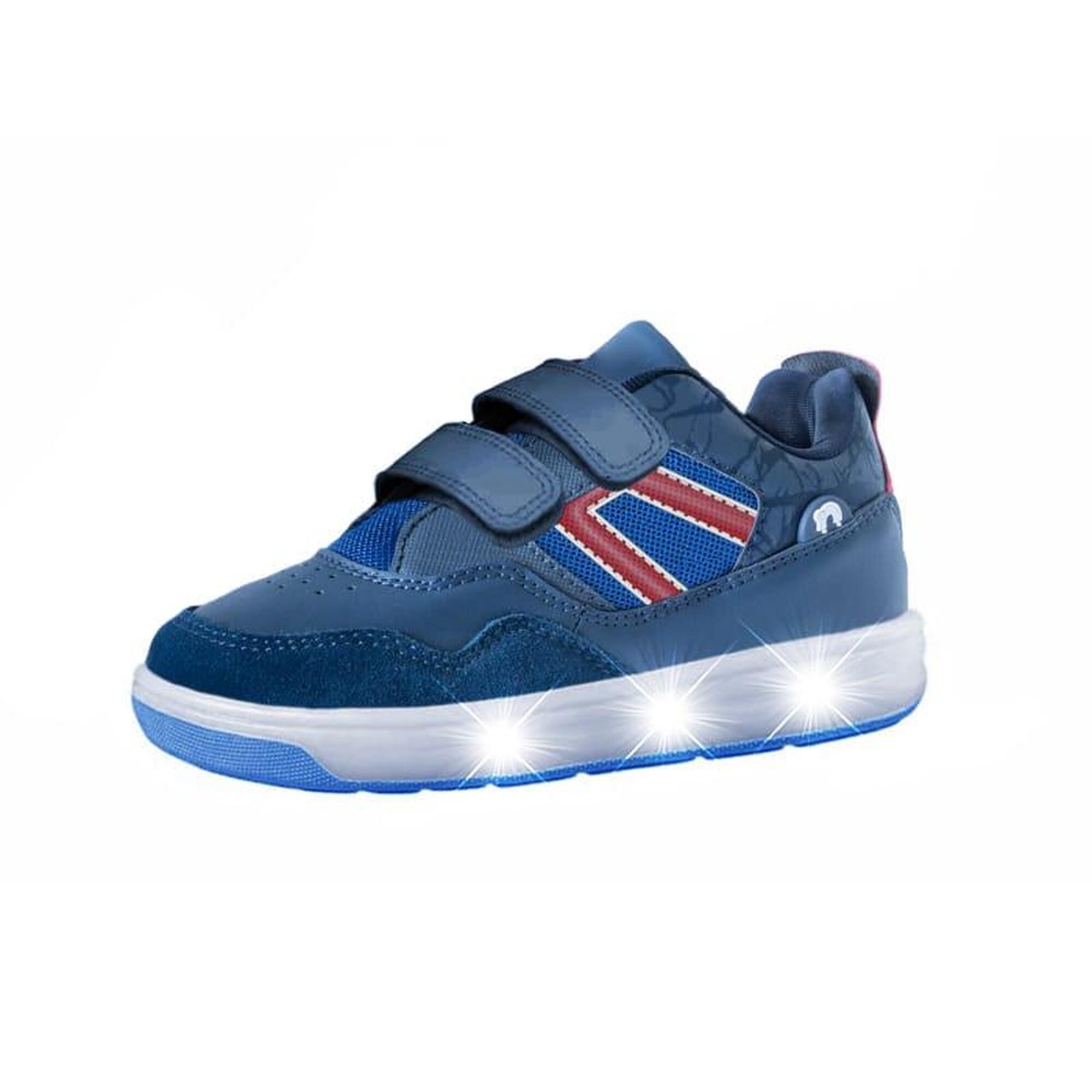 Scarpe con LED BREEZY ROLLERS 2196090 unisex blu navy/rosso