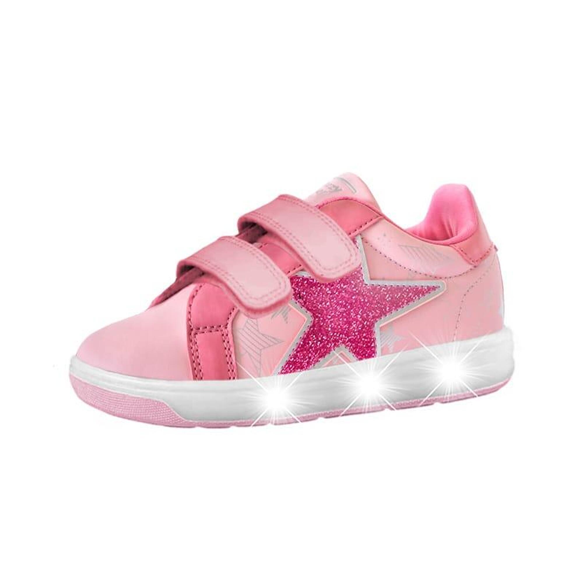 Chaussures à LED BREEZY LIGHT 2196100 les filles rose/clair