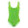 Costum de baie Beco neon lime - spate adânc în U, croială cu picior înalt